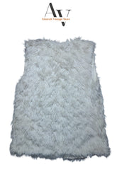 White Afghan Vest